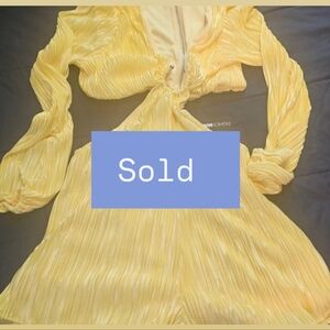 Fashion Nova Yellow Jumpsuit